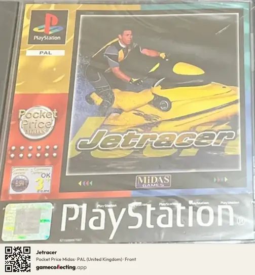Jetracer PlayStation, United Kingdom box front