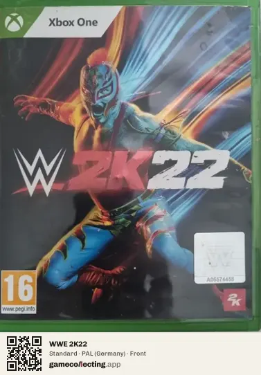 WWE 2K22 Xbox One, Germany box front