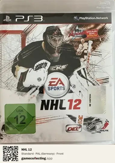 NHL 12 PlayStation 3, Germany box front