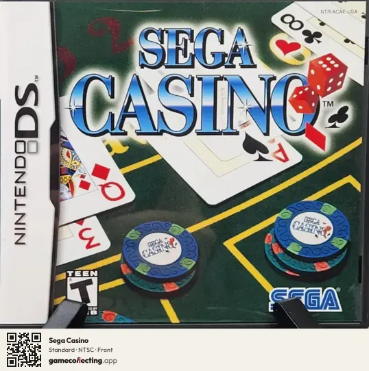 Sega Casino Nintendo DS, NTSC box front
