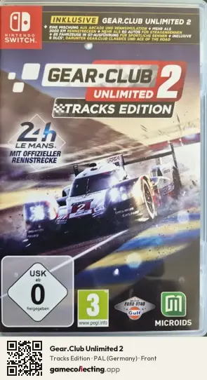 Gear.Club Unlimited 2 Nintendo Switch, Germany box front
