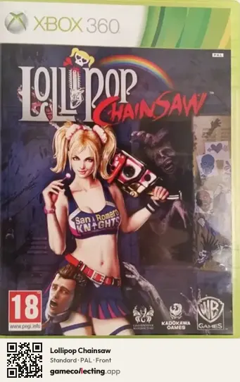 Lollipop Chainsaw Xbox 360, PAL box front