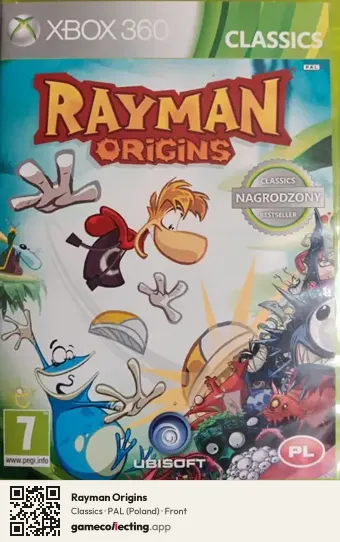 Rayman Origins Xbox 360, Poland box front