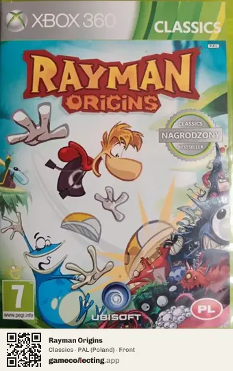 Rayman Origins Xbox 360, Poland box front