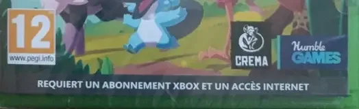 Temtem, the PEGI square on its front