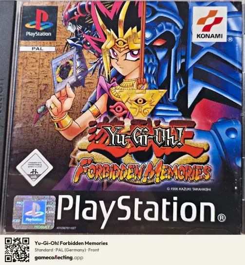 Yu-Gi-Oh! Forbidden Memories PlayStation, Germany box front