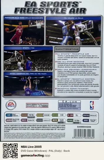 NBA Live 2005 Computer, Italy box back