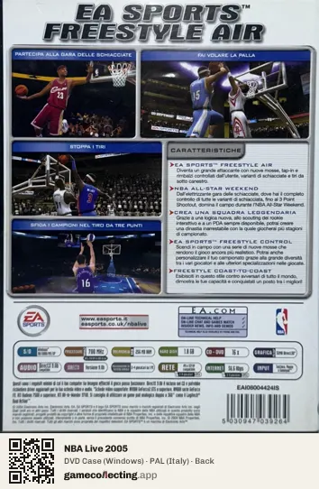 NBA Live 2005 Computer, Italy box back