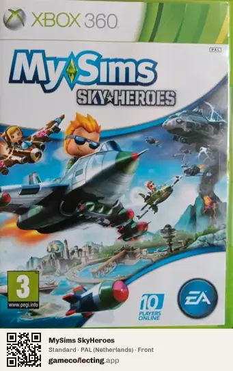 MySims SkyHeroes Xbox 360, Netherlands box front