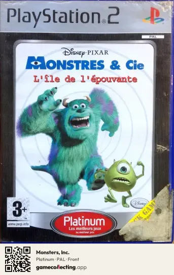Monsters, Inc. PlayStation 2, PAL box front
