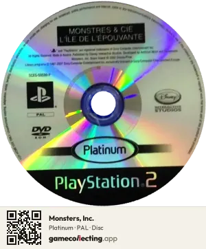 Monsters, Inc. PlayStation 2, PAL disc