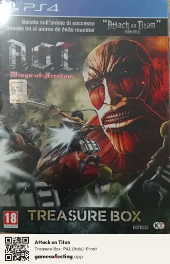 Attack on Titan PlayStation 4, Italy box front