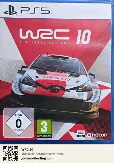WRC 10 PlayStation 5, Germany box front