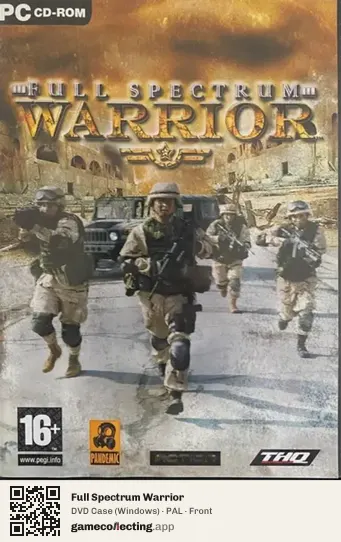 Full Spectrum Warrior Computer, PAL box front
