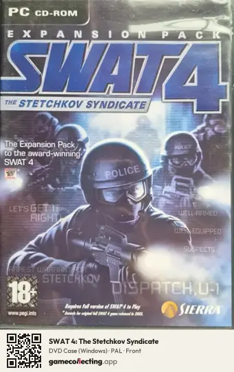 SWAT 4: The Stetchkov Syndicate Computer, PAL box front