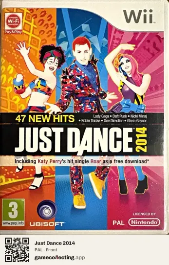 Just Dance 2014 Nintendo Wii, PAL box front