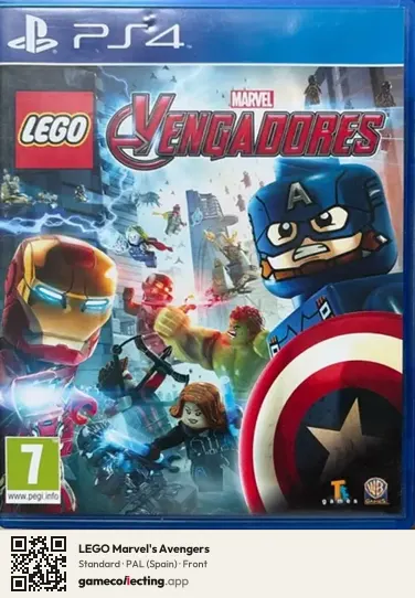 LEGO Marvel's Avengers PlayStation 4, Spain box front