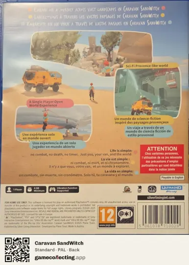 Caravan SandWitch PlayStation 5, PAL box back