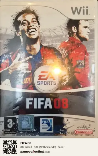 FIFA 08 Nintendo Wii, Netherlands box front