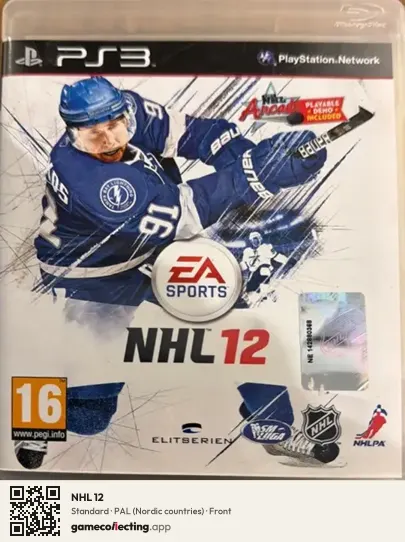 NHL 12 PlayStation 3, Nordic countries box front