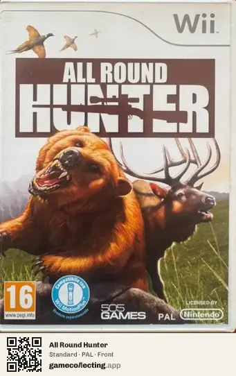 All Round Hunter Nintendo Wii, PAL box front