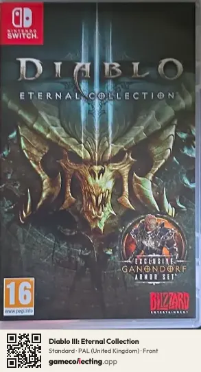 Diablo III: Eternal Collection Nintendo Switch, United Kingdom box front