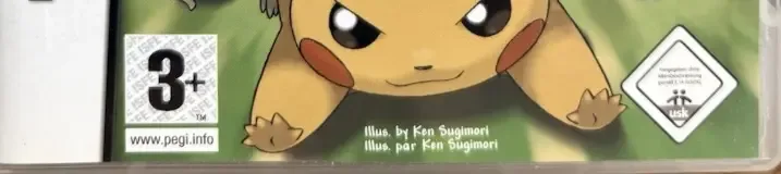 Pokémon Dash, the PEGI square on its front