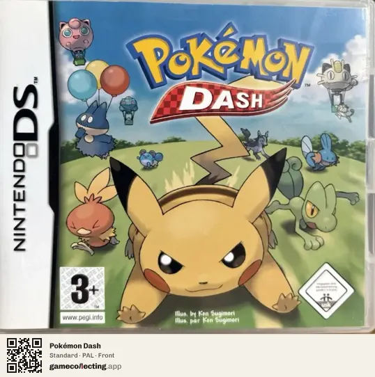 Pokémon Dash Nintendo DS, PAL box front