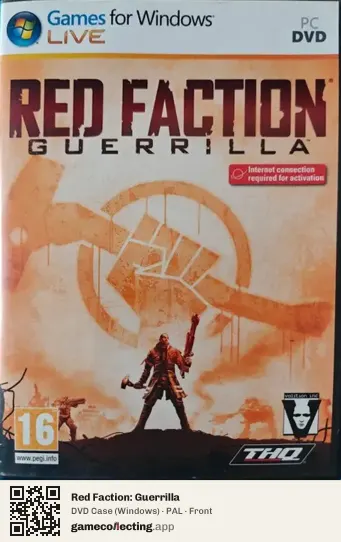 Red Faction: Guerrilla Computer, PAL box front
