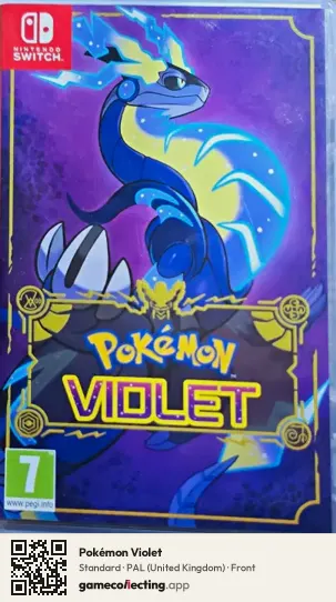 Pokémon Violet Nintendo Switch, United Kingdom box front