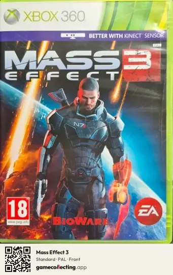 Mass Effect 3 Xbox 360, PAL box front