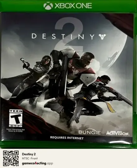 Destiny 2 Xbox One, NTSC box front
