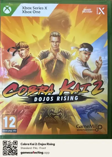 Cobra Kai 2: Dojos Rising Xbox Series X, PAL box front