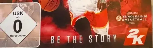 NBA 2K16, the USK square on its front