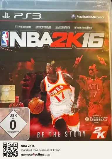 NBA 2K16 PlayStation 3, Germany box front