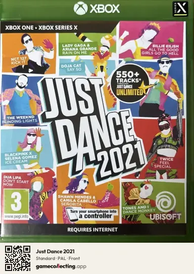 Just Dance 2021 Xbox One, PAL box front