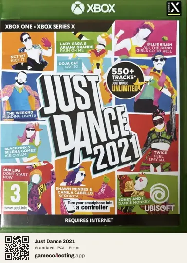 Just Dance 2021 Xbox One, PAL box front