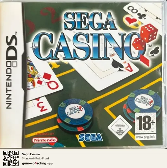 Sega Casino Nintendo DS, PAL box front