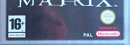 Enter the Matrix, the PEGI square on its front