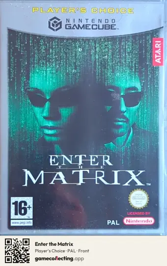 Enter the Matrix Nintendo GameCube, PAL box front