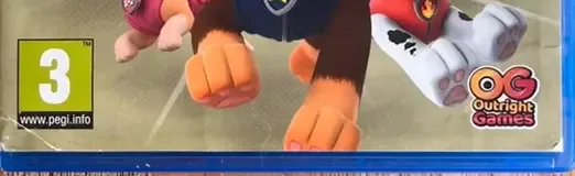PAW Patrol: On a Roll!, the PEGI square on its front