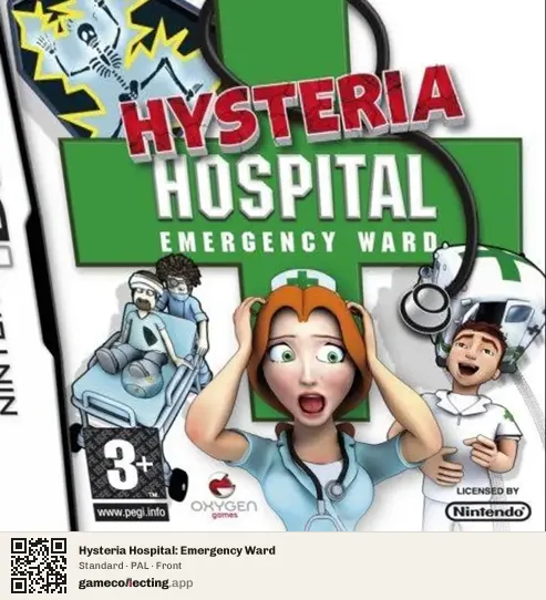 Hysteria Hospital: Emergency Ward Nintendo DS, PAL box front