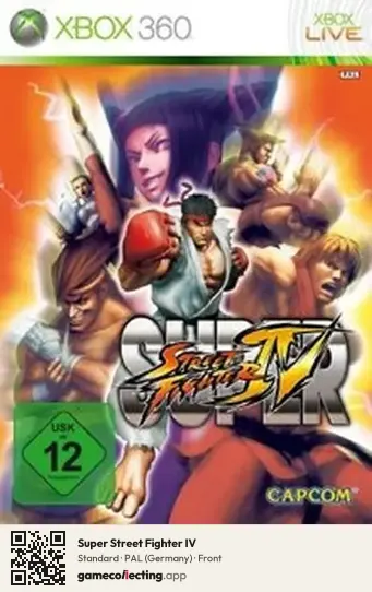 Super Street Fighter IV Xbox 360, Germany box front