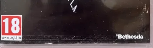 The Elder Scrolls V: Skyrim, the PEGI square on its front