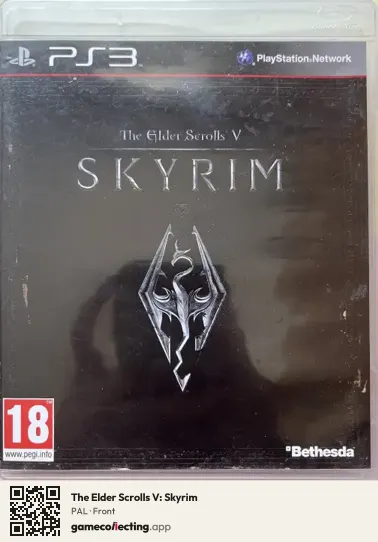 The Elder Scrolls V: Skyrim PlayStation 3, PAL box front