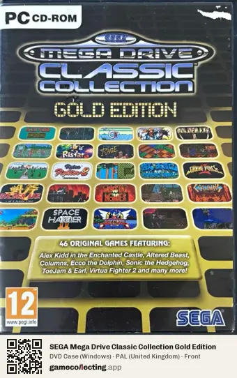 SEGA Mega Drive Classic Collection Gold Edition Computer, United Kingdom box front