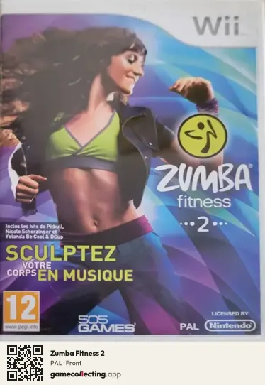 Zumba Fitness 2 Nintendo Wii, PAL box front