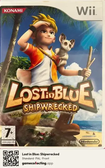 Lost in Blue: Shipwrecked Nintendo Wii, PAL box front