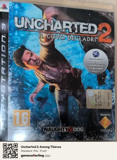 Uncharted 2: Among Thieves PlayStation 3, PAL box front