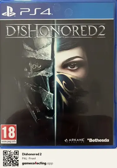 Dishonored 2 PlayStation 4, PAL box front